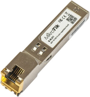 MikroTik RJ45 SFP 10/100/1000M Copper Module, 1.25Gbps Data Rate, Copper | S-RJ01