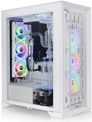 Thermaltake CTE T500 TG ARGB Full Tower ATX PC Case, 4mm Tempered Glass Panel, Fits Up 11* 120mm Fans & 420mm Radiator, Active Cooling, USB 3.2  Type-C *1, USB 3 *2, Snow| CA-1X8-00F6WN-01