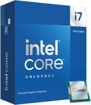 Intel Core i7-14700KF 3.4 GHz 20-Core LGA 1700 14th Gen Processor, 20 Cores & 28 Threads, 30MB Cache Memory, 5.6GHz MaxTurbo Boost, Dual-Channel DDR5-5600 / 192GB Max Memory | BX8071514700KFSRN3Y