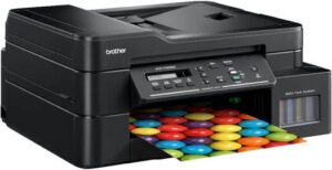 Brother Wireless All In One Ink Tank Printer, Automatic 2 Sided Features, Mobile & Cloud Print And Scan, High Yield Ink Bottles, Black | DCP-T720DW