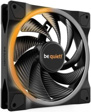 Be Quiet! Light Wings 140mm PWM High-Speed aRGB Case Fans, 9 Silence-Optimized Fan Blades, Up to 121.82 CFM Airflow & 2200 RPM Fan Speed, Rifle Bearing Technology, Single Pack, Black | BL075