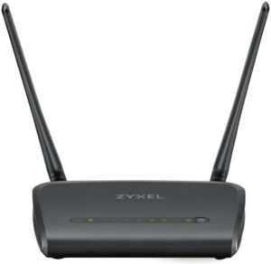 ZyXEL NBG6617 AC1300 MU-MIMO Dual-Band Wireless Gigabit Router, Wi-Fi speeds of up to 1300 Mb/s, 802.11ac Wave2 MU-MIMO, 600 MHz quad core CPU, 4 Port Switch, USB 3.0 Port, Black | NBG6617
