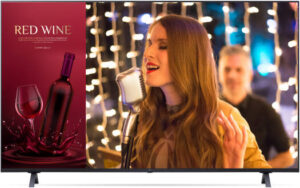 LG 65UR640S TV Digital Signage, 65" 4K UHD Display, webOS 6.0 Operating System, 1200 1 Contrast Ratio, 2.0 ch Speaker System, Built-In Speaker, Mount Included, Black | 65UR640S