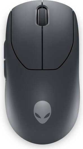Dell Alienware Pro Gaming Mouse, Symmetrical Form Factor, 6 Fully Programmable Buttons, 26,000 DPI Resolution, 2.4GHz Gaming Wireless & Wired, 2m Braided Cable, Dark Side of the Moon | 545-BBFP