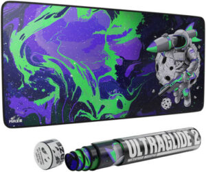 Maze 2XL Extended Mouse Pad/Mat, 36'' x 18'' x 0.2'' Dimension, 5mm Thick, Ultraglide 2, Waterproof, Anti-Fray, Anti-Slip, Smooth Surface for Maximum Control and Speed, Astro RCT-GB | 5S-1QTO-CPDY