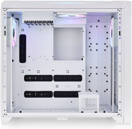 Thermaltake CTE C750 TG ARGB Snow Full Tower Computer Case, SPCC+ABS+Tempered Glass Material, Up to 360mm Radiator (420mm AIO Only), Up to 14 Fans Support, Snow White | CA-1X6-00F6WN-01 - Image 4
