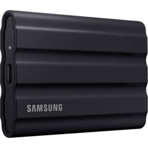 Samsung T7 Shield 1TB Portable External SSD, USB 3.2 Gen2 Interface (10 Gbps), Read/Write Speeds Up to 1050/1000 MB/s, AES 256-bit Encryption, Rugged, IP65 Dust & Water Resistant, Black | MU-PE1T0S/WW