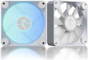 APNX FP1-RQ 120 PWM ARGB Reverse Case Fan, 1200 RPM Fan Speed, 48.5 CFM Fan Airflow, 31.6 dBA Fan Noise Level, Hydraulic Bearing Type, White | APF3-PF11247.11