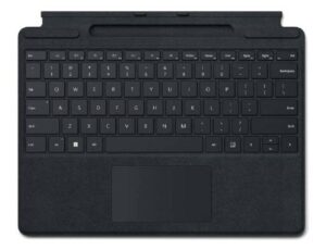 Microsoft Surface Pro Signature Type Cover Keyboard, Compatible with Pro 8 / Pro X, English Arabic Layout, Without Pen, TRA- UAE Version, Black | 8XB-00014