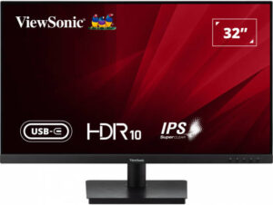 ViewSonic VA3209U-4K 32" 4K UHD Monitor with USB-C & Speakers, SuperClear IPS Panel, 4ms GTG Response Time, HDR 10 and 1.07B Display Colors, Eye Care, HDMI, Display Port, and USB-C, Black | VA3209U-4K