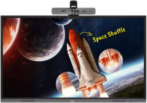 BenQ RE8603 86'' 4K UHD IPS Essential Series Education Interactive Display with BenQ DVY32 4K UHD Video Conference Camera, 8ms Response Time, Up to 40 Touch Points | RE8603 / DVY32