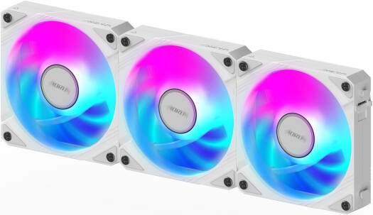 GIGABYTE AORUS EZ CHAIN FAN 120 ICE Case Fan, 120mm, 2000 RPM Fan Speed, 60 CFM Fan Airflow, Hydro-Dynamic Bearing Type, Pack of 3, White | GP-ECFAN1203-ICE - Image 2