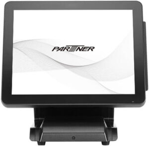 Partner SP-1060-AL POS Touch Terminal, 15" 1024 x 768 Display, PCAP Touch Technology, Intel Core i3-12100T, 4GB RAM, 128GB SSD, Built-In Speakers, Black | SP-1060-AL