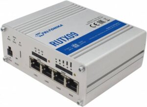 Teltonika RUTX09 LTE Cat6 Industrial Cellular Router, 300Mbps Speeds, Dual-SIM Auto Failover, 4 Gigabit Ethernet Ports, GNS, Secure VPN | RUTX09