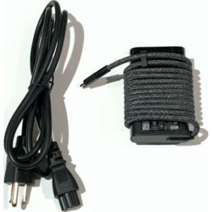 HP Replacement L45962-007 65W USB-C Slim Power Adapter, AC 100-240V, 50/60Hz, Power Saving, Black | L45962-007