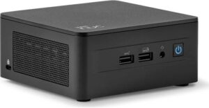 Asus NUC 13 Pro Kit NUC13ANHi5 Barebone Computer, Intel Core i5-1340P, Up to 64 GB DDR4-3200, M.2 22x80 NVMe 22x42 SATA, 2.5'' SATA Slot, 2.5Gbe LAN, 4x USB, 2x HDMI, EU Cord, Black | 90AR00C1-M000B0