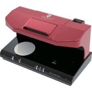 Nigachi NC-6055 UV/MG/WM Counterfeit Detector, USB Cable, Rechargeable Battery, 5V/1A Power Supply, Detects  Currencies/Cheques/Passports/Etc, Red | NC-6055