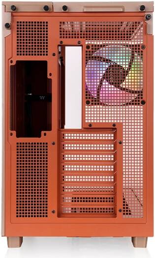 Thermaltake View 380 XL TG ARGB Mid Tower PC Case, 4x 120mm aRGB Lite Pre-Installed Fans, Up to 360mm Radiator & 10x Fan Support, USB Type-C x1, USB 3.0 x2, HD Audio, Gravel Sand | CA-11E-00MGWN-00 - Image 6