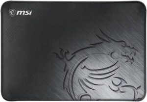 MSI Agility GD21 Gaming Mouse Pad, Silk Gaming Fabric Surface, Extra Soft and Comfortable Touch, Anti-slip Natural Rubber Base, Black | J02-VXXXXX6-V34