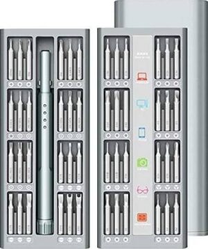 DELEE Precision Screwdriver Set,Mini Magnetic Torx Screwdriver Set Repair Tool Kit 48 in 1 with Shaft,Electronics Computer Smartphone Screwdriver Set |