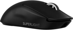 Logitech G PRO X Superlight 2 Lightspeed Wireless Gaming Mouse, Lightforce Hybrid Switches, HERO 2 Sensor with 32,000 DPI, 5 Prog Buttons, Up to 95H Battery Life, USB-C, PC Mac, Black 910-006631