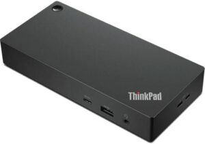 Lenovo ThinkPad Universal USB Type-C Dock, 3 USB 3.1 Gen 2 Type-A Ports, 2 USB 2.0 Type-A Ports, USB 3.1 Gen 2 Type-C Port, HDMI, 2 DisplayPort Ouptuts, One 4K Monitor at 60 Hz, Black | 40AY0090US