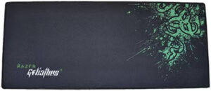 Razer Gaming Mouse Pad, Anti-Fraying Stitched Frame, Micro-Textured Surface, 700mm x 300mm x 3mm Dimension, Black/Green