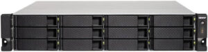 QNAP 12-Bay 2U Rackmount NAS, 10GbE-ready, entry-level rackmount NAS for SMB featuring two SFP+ ports and one PCIe 2.0 2 slot, Black | TS-1232XU-4G