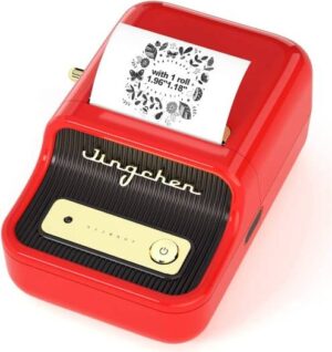 Niimbot B21 Portable Thermal Label Printer, For Clothing / Address /  Business, Compatible with iOS & Android, 50x30mm Size, Edit Exclusive Labels, 1 Pack, Widely Use, Red | B21-RD