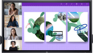 Dell P6524QT 65 Interactive Touch Monitor, 65" 4K UHD IPS Touch Display, 60Hz Refresh Rate, 9ms Response Time, Built-In Speakers & USB Hub, 400 x 400mm Mounting, Black | 210-BJZG