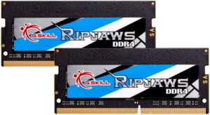 G.SKILL Ripjaws Series 16GB (2x8GB) DDR4 Dual Channel Laptop Memory, 3200 MT/s Tested Speed, 22-22-22-52 CAS Latency, 1.20V DRAM Voltage | F4-3200C22D-16GRS