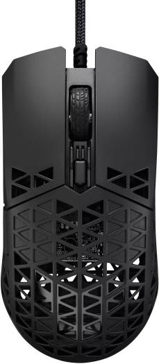 ASUS TUF Gaming M4 Air Lightweight Gaming Mouse, 16,000 dpi Sensor, 6 Programmable Buttons, 47g Ultralight Air Shell, IPX6, TUF Gaming Paracord & Low Friction PTFE Feet, Black | 90MP02K0-BMUA00