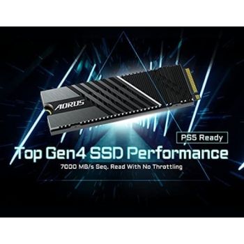 Gigabyte Aorus Gen4 7000s 2TB DDR4 SSD, PCIe 4.0 NVMe Interface, M.2 2280 Form Factor, Nanocarbon Coated Aluminum Heatsink, 3D TLC Nand, Up to 7000 MB/s Read, Up to 6850 MB/s Write | GP-AG70S2TB - Image 5