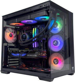 WraithView Gaming PC - AMD Ryzen 5 8400F 6 Cores 12 Threads, AMD Radeon RX 9070 16GB, 16GB DDR5 RAM 5600MHz, 1TB SSD Gen 4, 750W 80 PLUS PSU, 240mm Liquid Cooler, Wi-Fi + BT