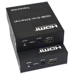 ZonixPlay 120 Meter HDMI Extender Adapter, Supports Full HD 1080p, 10.2Gbps Bit Rate, Allows One Transmitter & Multiple Receivers, Black | ZP036