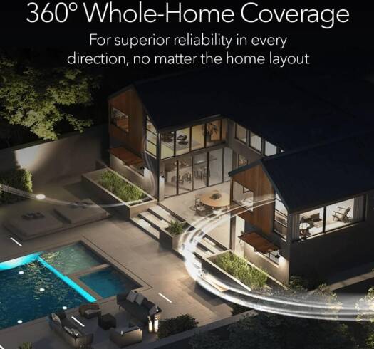 NETGEAR Orbi 970 Series Quad-band WiFi 7 Mesh, BE27000 Speed, Up to 6GHz Band, Up to 11,530 Mbps, 12 High-Performance Internal Antennas, Pack of 3, Black | RBE973SB - Image 4