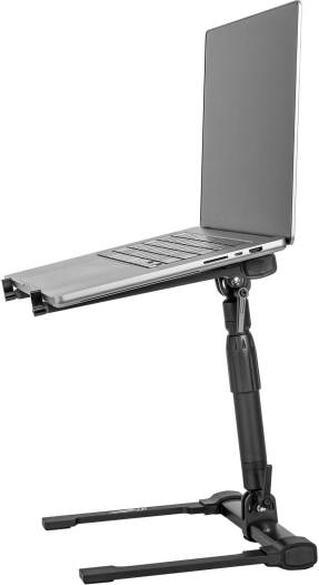 Headliners Gigastand USB Adjustable Laptop Stand with USB Hub, Fits Up to 17" Laptops, Telescoping Neck with 360˚ Rotation & Max Height of 16”, USB 2.0 Ports & (1) USB-C Port, Black | HL20014 - Image 5