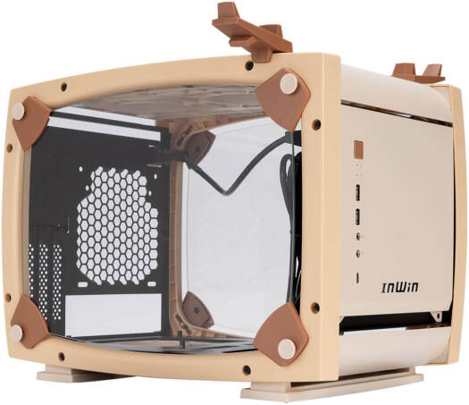 InWin Case Monsters E: Animal Series Mini-ITX Computer Case, 3x InWin ASL120 Fan Included, Tempered Glass, SECC, ABS Materials, Up to 330mm GPU Support, Bandi Design | IW-CS-CASEMONSTERS-006 - Image 4