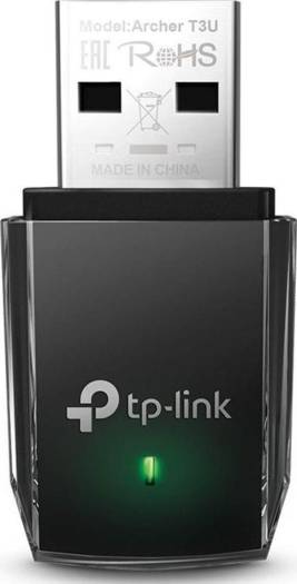 TP-Link AC1300 Archer T3U USB WiFi Adapter, Dual Band 2.4G/5G Wireless Adapter for PC/Desktop, MU-MIMO WiFi Dongle, USB 3.0, Compatible with Win11/10/8.1/8/XP & Mac OS X 10.9-10.14, Black | Archer T3U