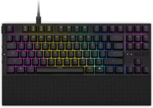 NZXT Function Tenkeyless RGB Mechanical Keyboard, Wired USB Type-A Connectivity, Per-Key RGB Lighting, Anti-Ghosting, N-Key Rollover, Gateron Red RGB Switches, US ENG ANSI, Matte Black | KB-1TKUS-BR
