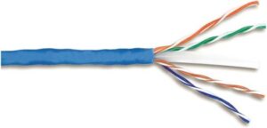 Schneider Electric 4 Pair UTP Cable, Actassi, Cat 6, 6MM Dia x 305 Mtrs Length, Blue | ACT4P6UCM3RBBU_E