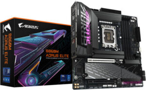 GIGABYTE B860M Aorus Elite LGA 1851 M-ATX Motherboard, Intel B860 Chipset, 4x DIMM DDR5 Slots, Up to 256GB Max Memory, 1x PCIe 5.0 x16, 3x M.2 Slots | B860M-AORUS-ELITE