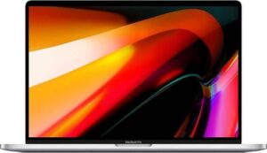 Apple Macbook Pro 16" IPS Technology Touch Bar Laptop, Intel Core i9 2.3GHz, 16GB DDR4 RAM, 1TB SSD, AMD Radeon Pro 5500M, Mac OS - Silver | MVVM2