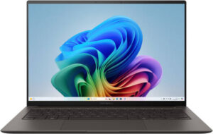 ASUS Zenbook S 14 UX5406SA Laptop, 14" 3K OLED 120Hz Display, Intel Core Ultra 7 Processor 258V, 32GB RAM, 1TB SSD, Intel Arc Graphics, ENG-ARAB K/B, Win11, Zumaia Gray | UX5406SA-OLEDU731WG