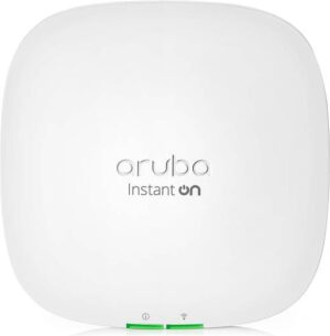 Aruba Instant On AP22 Access Point, Dual-Radio, 5GHz 1.2Gbps & 2.4GHz 574Mbps Data Rate, Dual Omni-Directional 2x2 MIMO, 4.9dBi (2.4GHz), 5.7dBi (5GHz) Antenna Gain, White | R4W02A