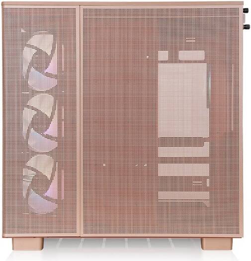 Thermaltake View 380 XL TG ARGB Mid Tower PC Case, 4x 120mm aRGB Lite Pre-Installed Fans, Up to 360mm Radiator & 10x Fan Support, USB Type-C x1, USB 3.0 x2, HD Audio, Gravel Sand | CA-11E-00MGWN-00 - Image 5