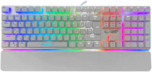 Camel Tech Sahara RGB Wired Keyboard Surrounding RGB Lights Fully Customizable Software Arabic/English Layout Red Gaetron Switch Arm Rest White 7340446630069