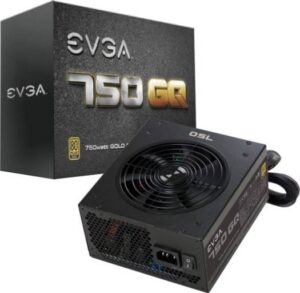 EVGA 750 Watt GQ 80+ Gold Hybrid Modular, SLI/CrossFire, Single Rail, 62.4A +12V, 1x135mm Fan, ATX PSU/Power Supply | 210-GQ-0750-V3