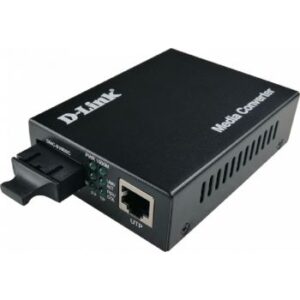 D-Link DMC-810SSC 10/100/1000 Base-T to 1000 Base-LX Media Converter, 1310nm SM Fiber (10 km), Plug and Play, EU/UK Plug | DMC-810SSC
