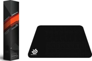 SteelSeries QcK Gaming Mouse Pad, Non-Slip Rubber Base (320x270x2mm) (Black) | 63004